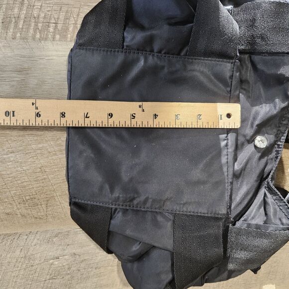 Franco Sarto Black Bag Handbag Purse Multi-Colored Polka Dot Rainbow Inner - Picture 8 of 9